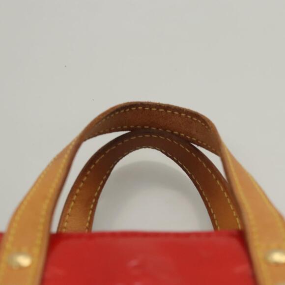 LOUIS VUITTON Monogram Vernis Reade PM Hand Bag Red Rouge M91088 - Picture 8 of 13